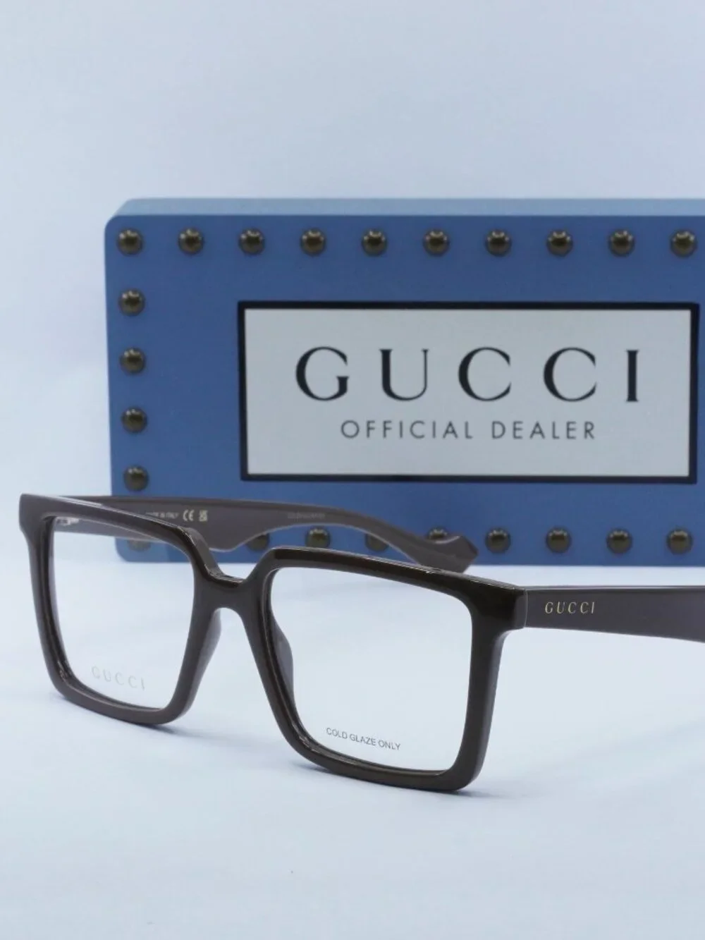 Gucci GG1540O 007 Square Eyeglasses 55mm -  Brown